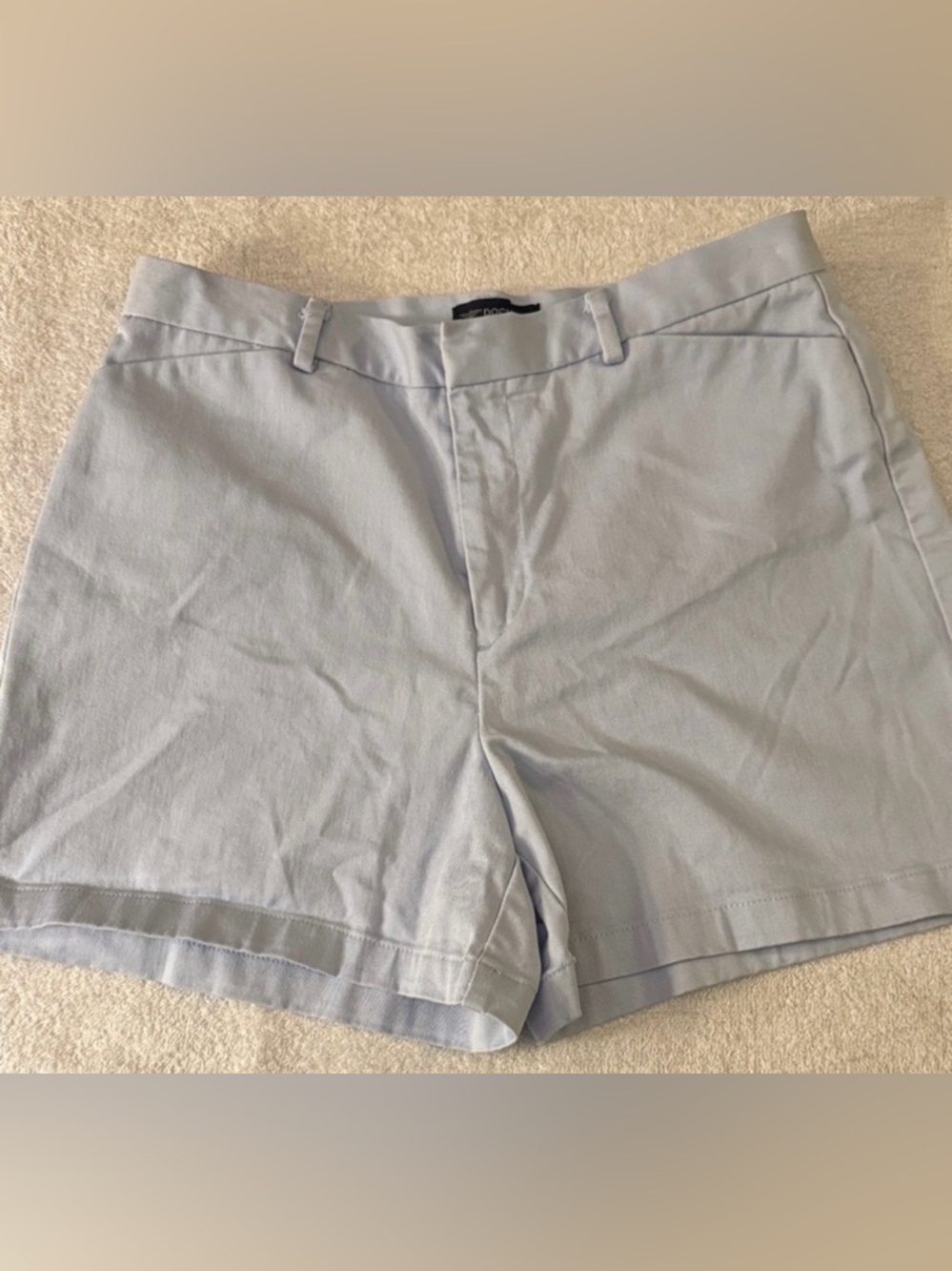 VTG Dockers Stretch Petite Flat Front Chino Shorts 4” Classic Vintage 90s Summer